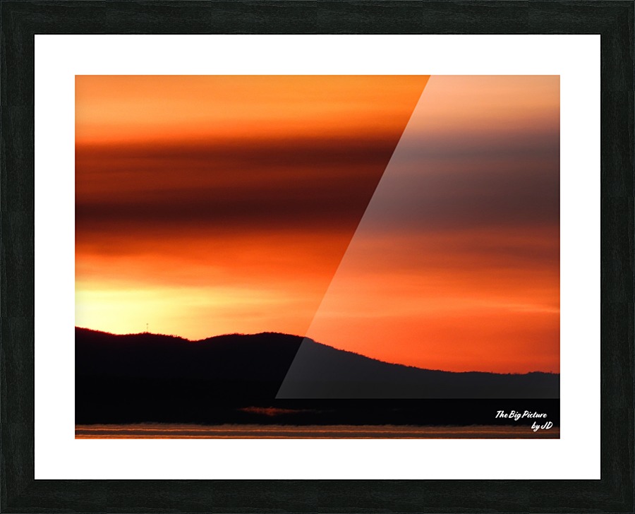 Qualicum Beach Twilight Picture Frame print
