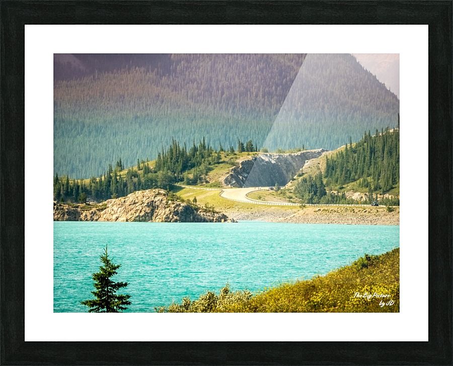 Windy Rocky Mountains Picture Frame print