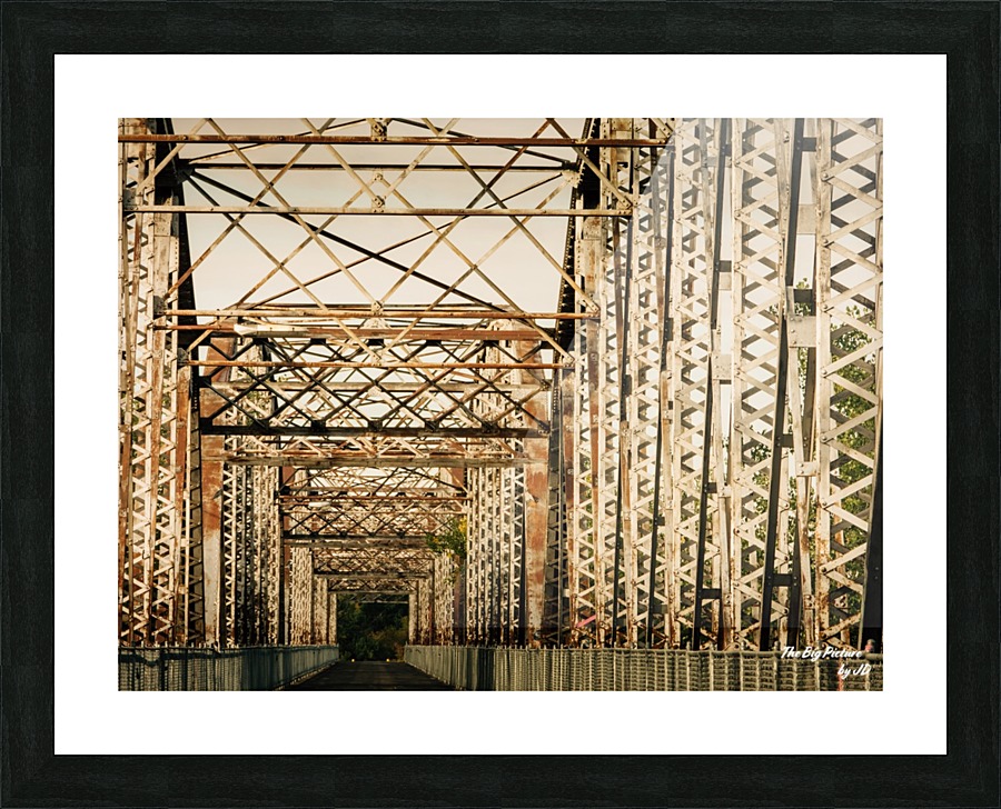 Battleford Bridge Picture Frame print