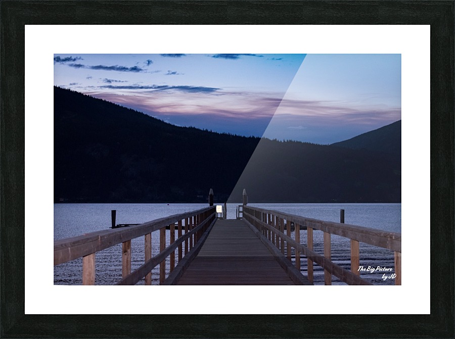 Canoe Pier Picture Frame print