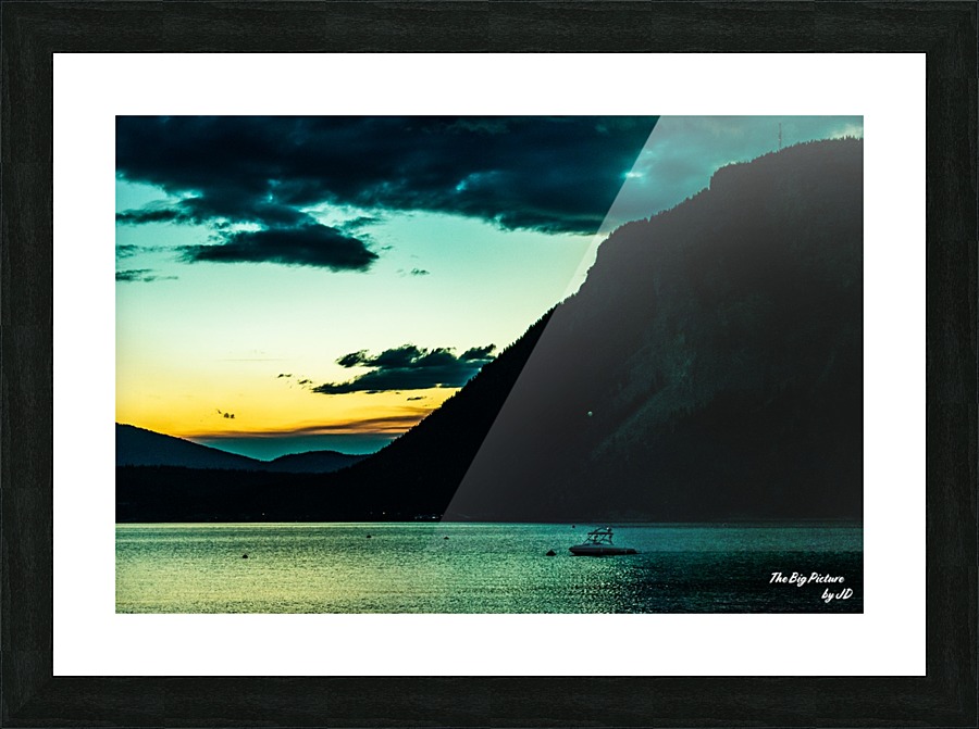 Canoe View Picture Frame print