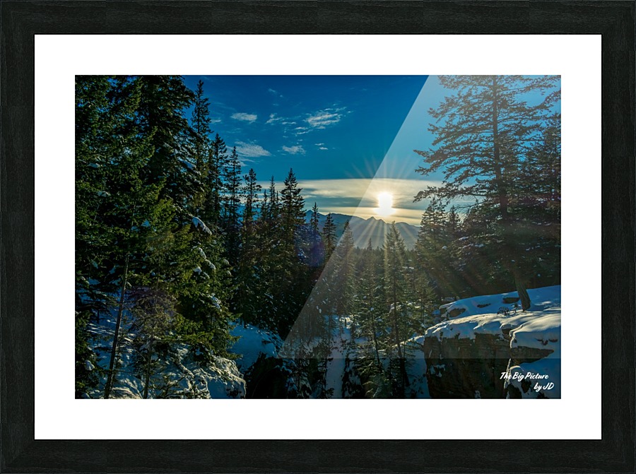 Malign Canyon Bright Picture Frame print
