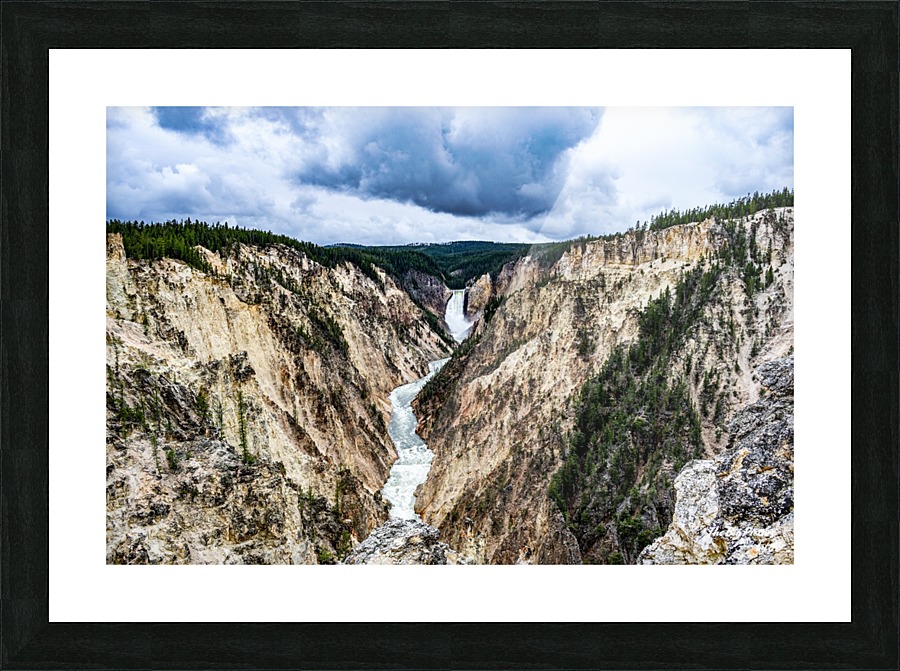 Yellowstone Artist Point Picture Frame print