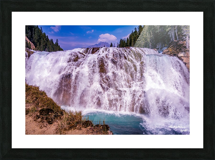 Wapta Falls Head On Picture Frame print