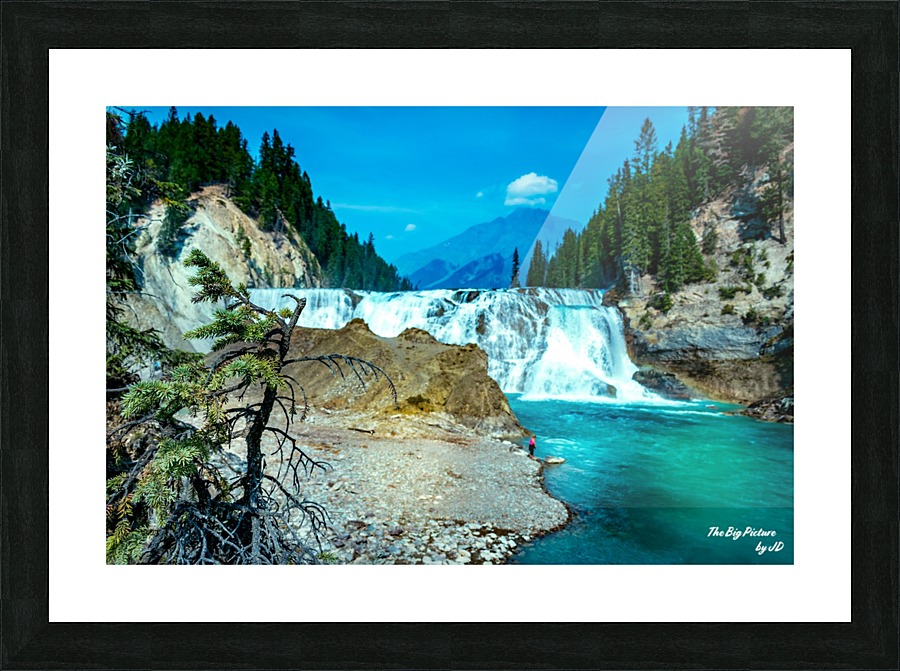Wapta Falls Down River Picture Frame print