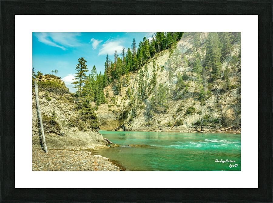 Wapta Falls Bend Picture Frame print