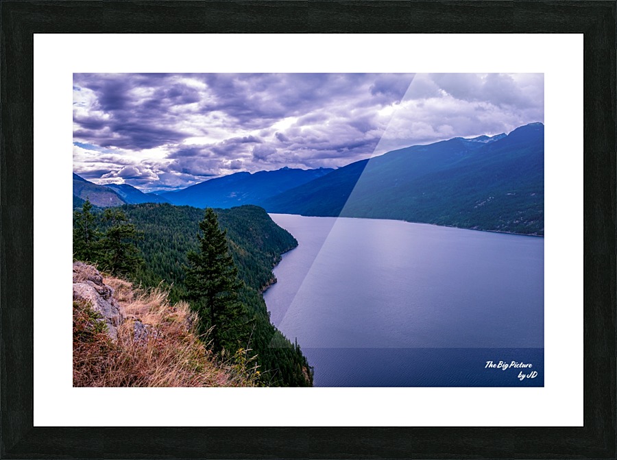 Slocan Lake View Picture Frame print