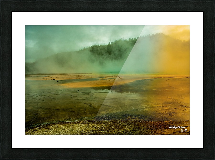 Yellowstone Dim Picture Frame print