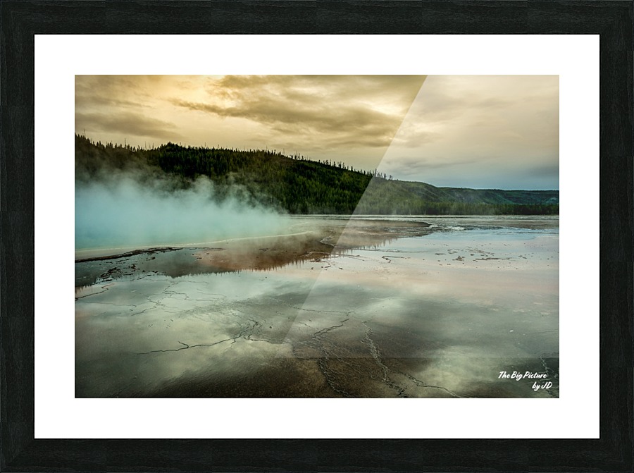 Yellowstone Paste Picture Frame print