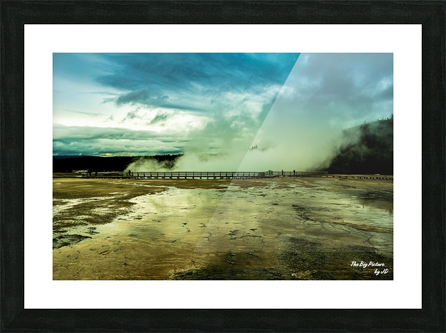 Yellowstone Walk Picture Frame print