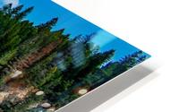 Wapta Falls Mountain Backdrop HD Metal print