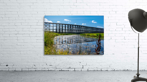 Meskanaw Railway Trestle Reflection Wall Preview