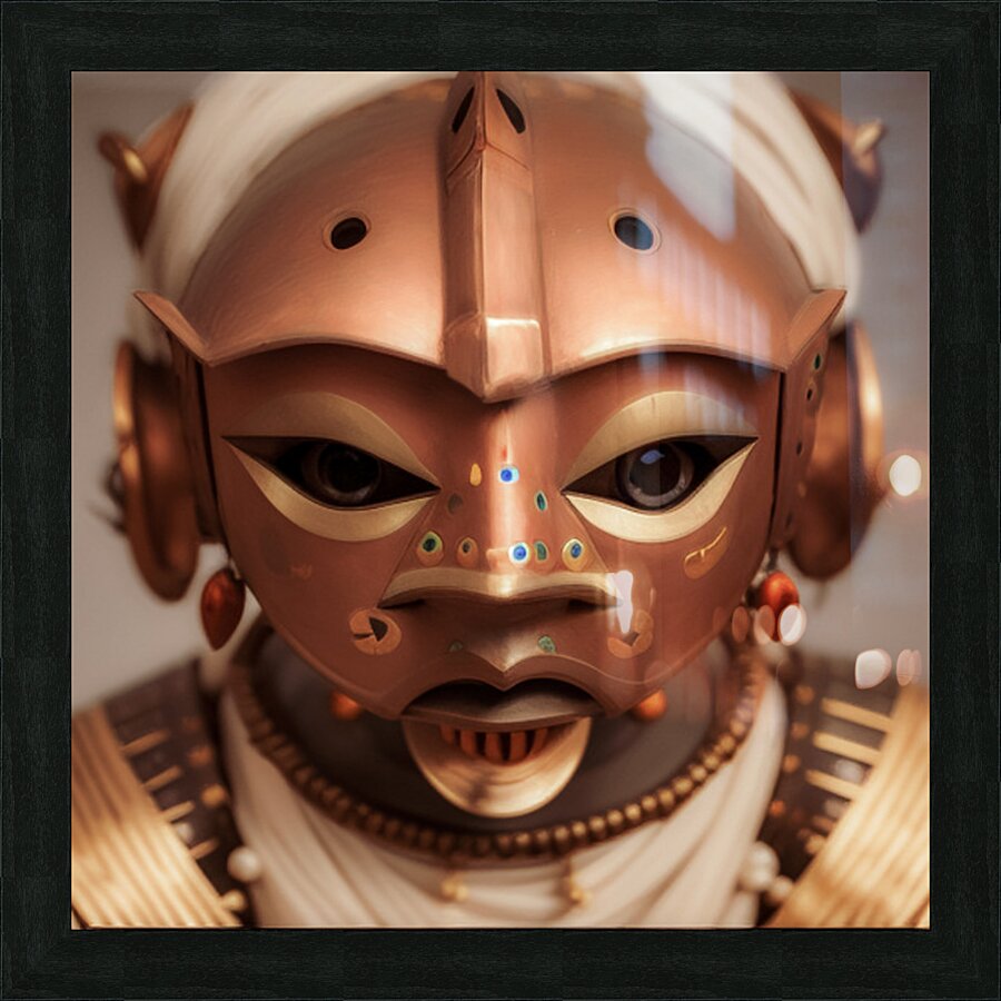 Noh-Bot Guardian Picture Frame print
