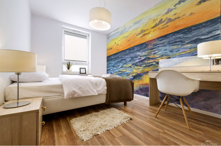 Florida Sunset Mural print