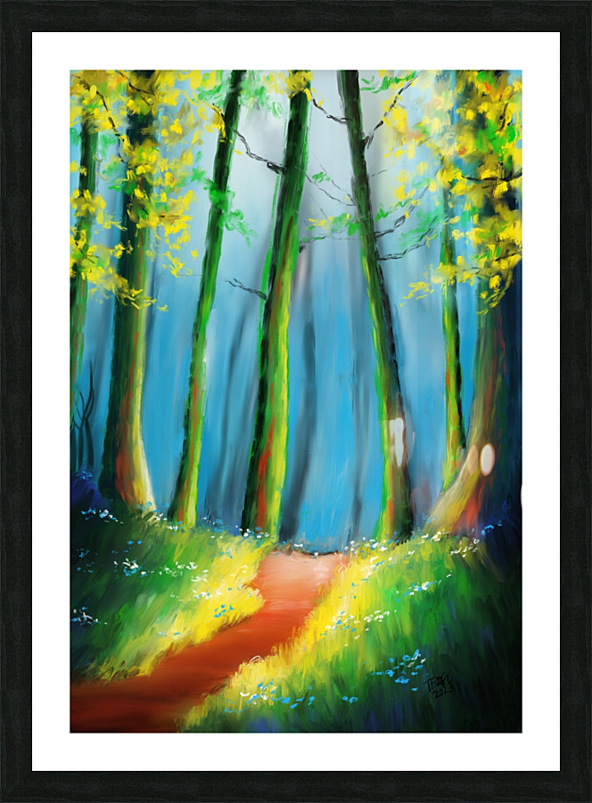 Magical Forest Picture Frame print
