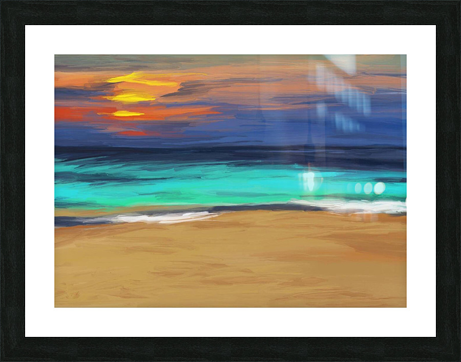 Beach Impression Digital Picture Frame print