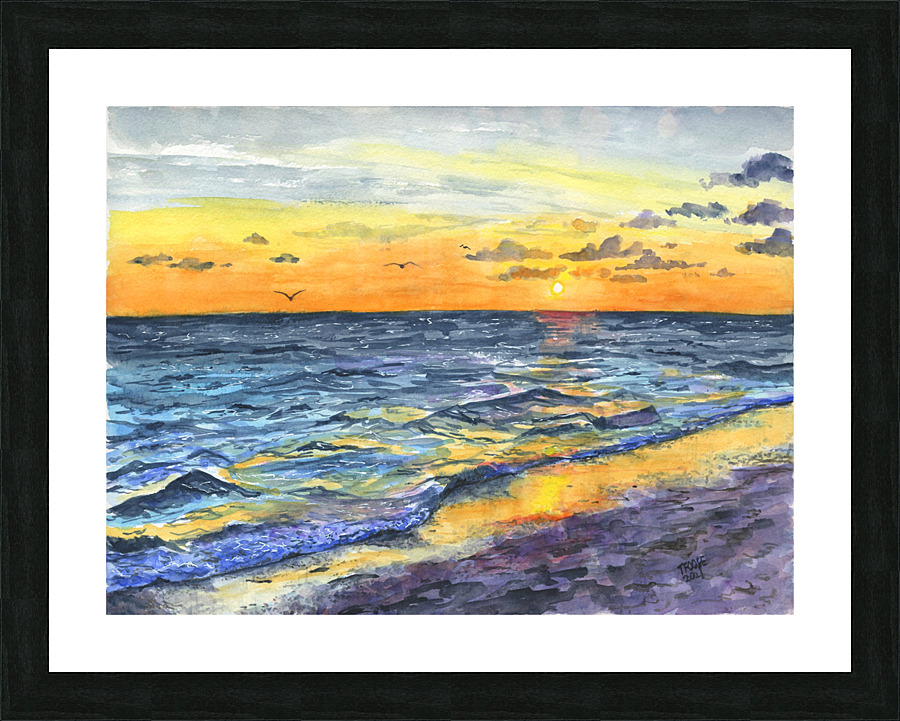 Florida Sunset Picture Frame print