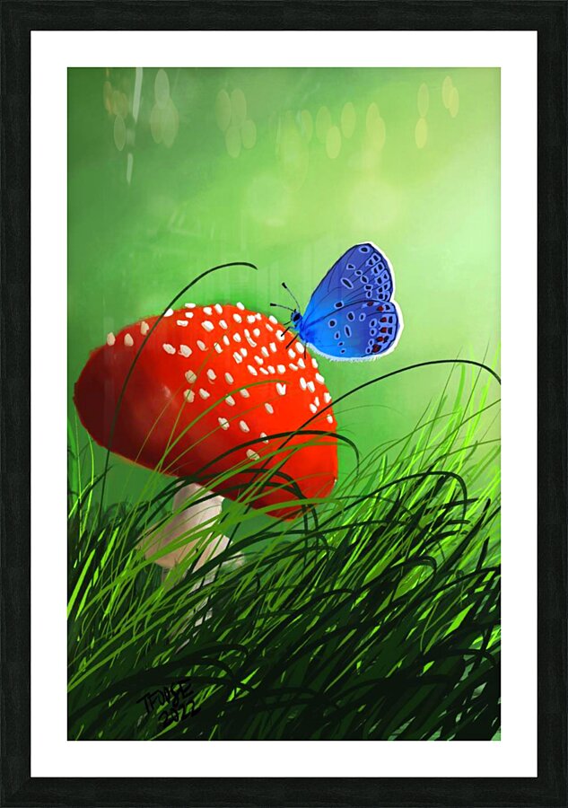 Enchanted Mushroom Picture Frame print