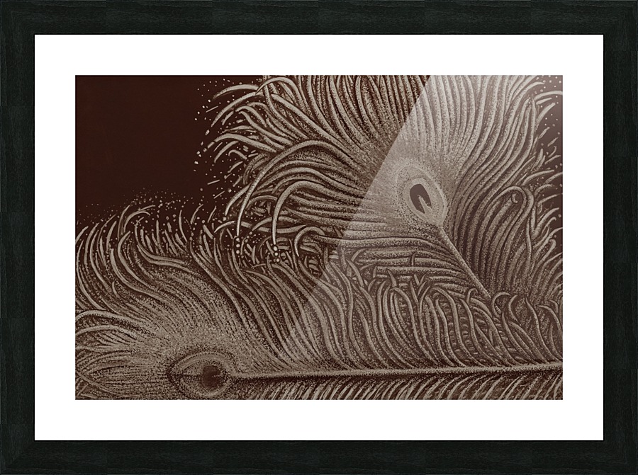 Full Bloom Sepia Picture Frame print