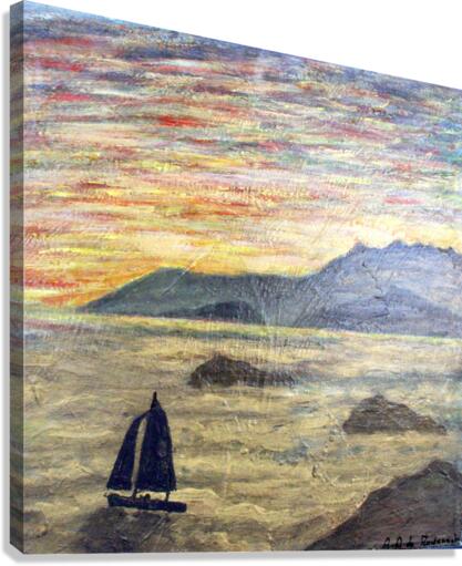 Bord de mer Canvas Print