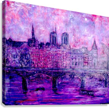 Vue de Paris Canvas Print