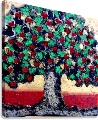 Arbre avec pommes Canvas Print