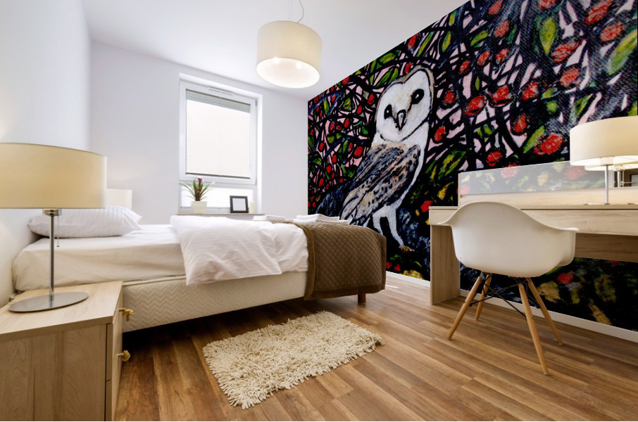 Chouette Mural print
