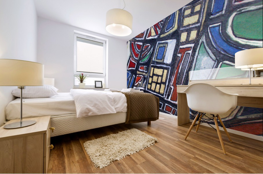 Oeuvre abstraite Mural print