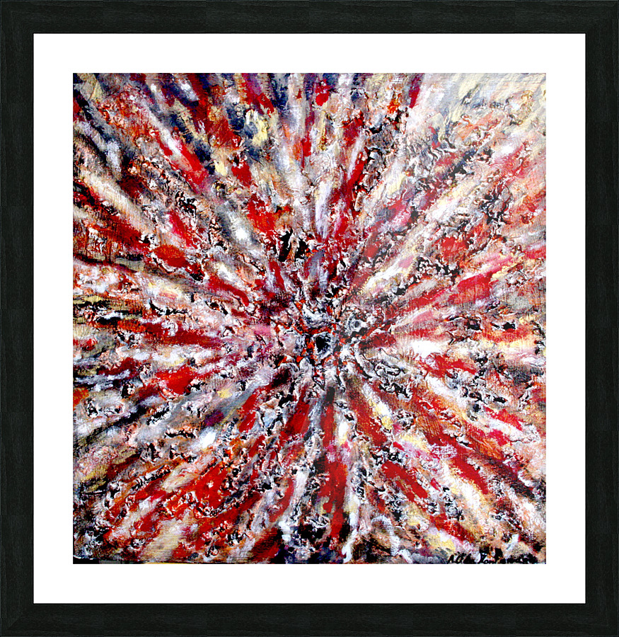 Explosion Picture Frame print