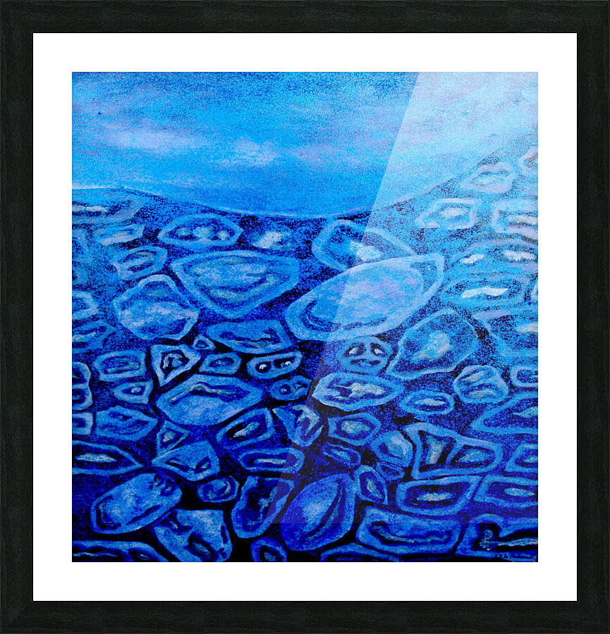 Oeuvre abstraite Picture Frame print