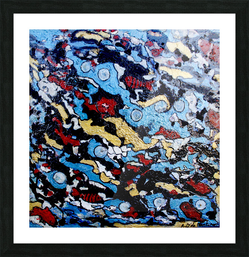 Oeuvre abstraite Picture Frame print