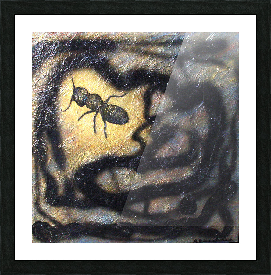 Travail de fourmie Picture Frame print