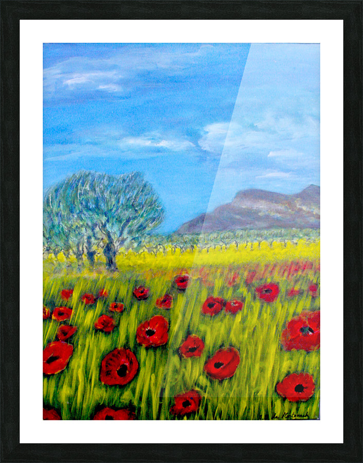 Paysage provencale Picture Frame print