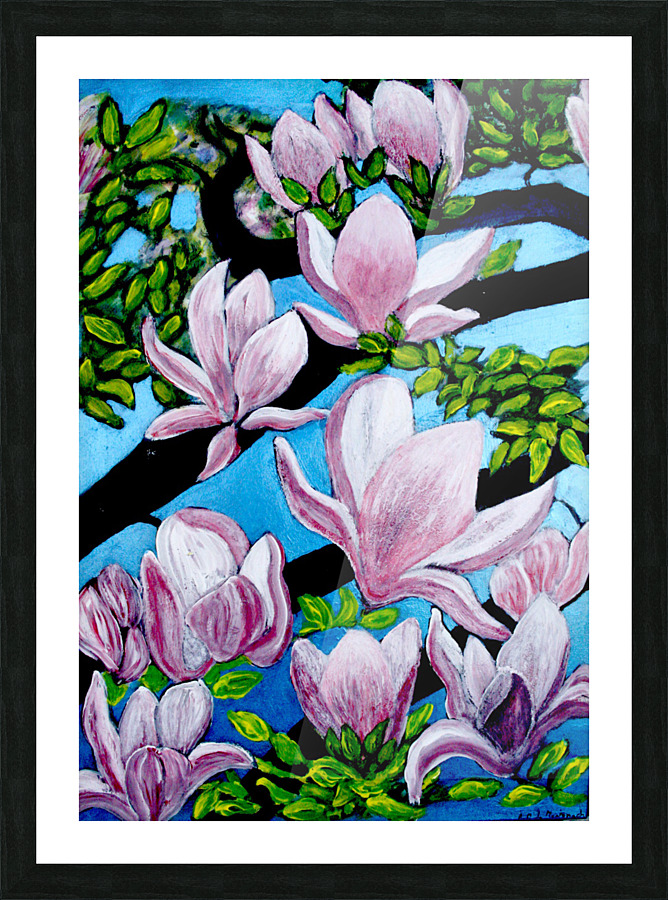 Magnolias Picture Frame print