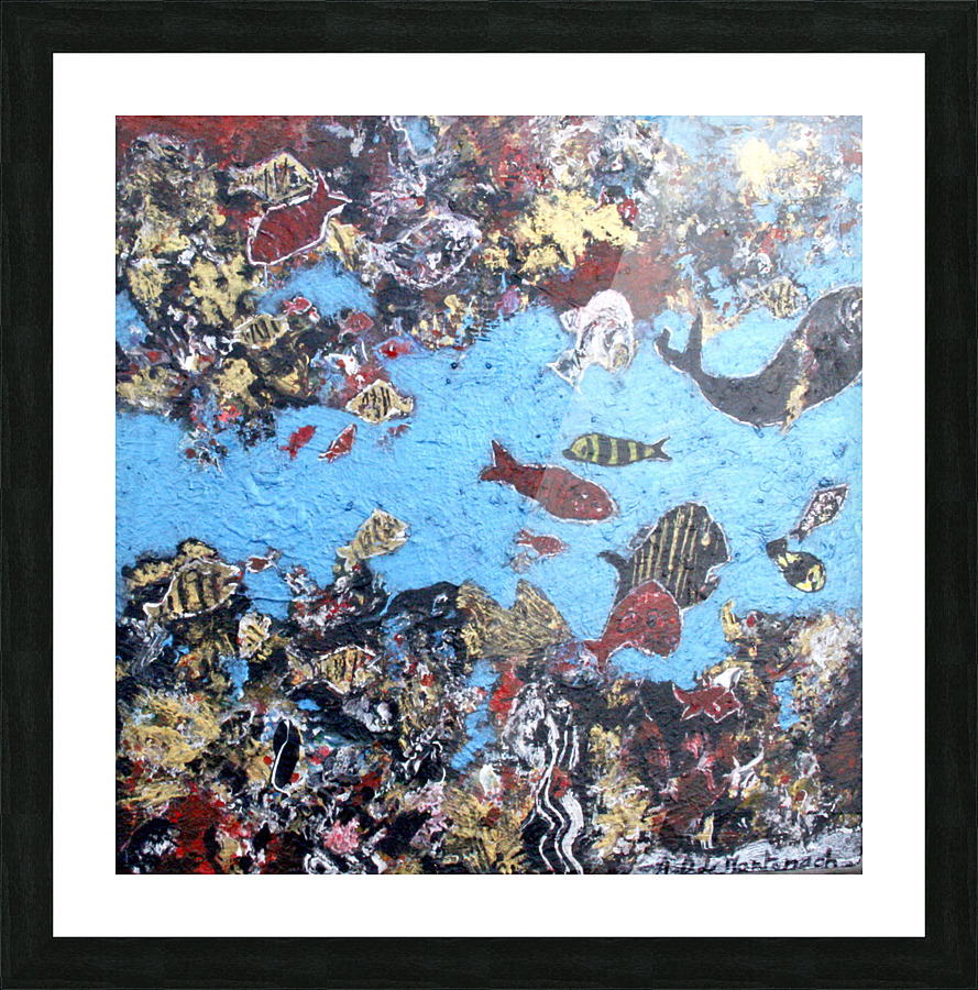 Oeuvre abstraite Picture Frame print