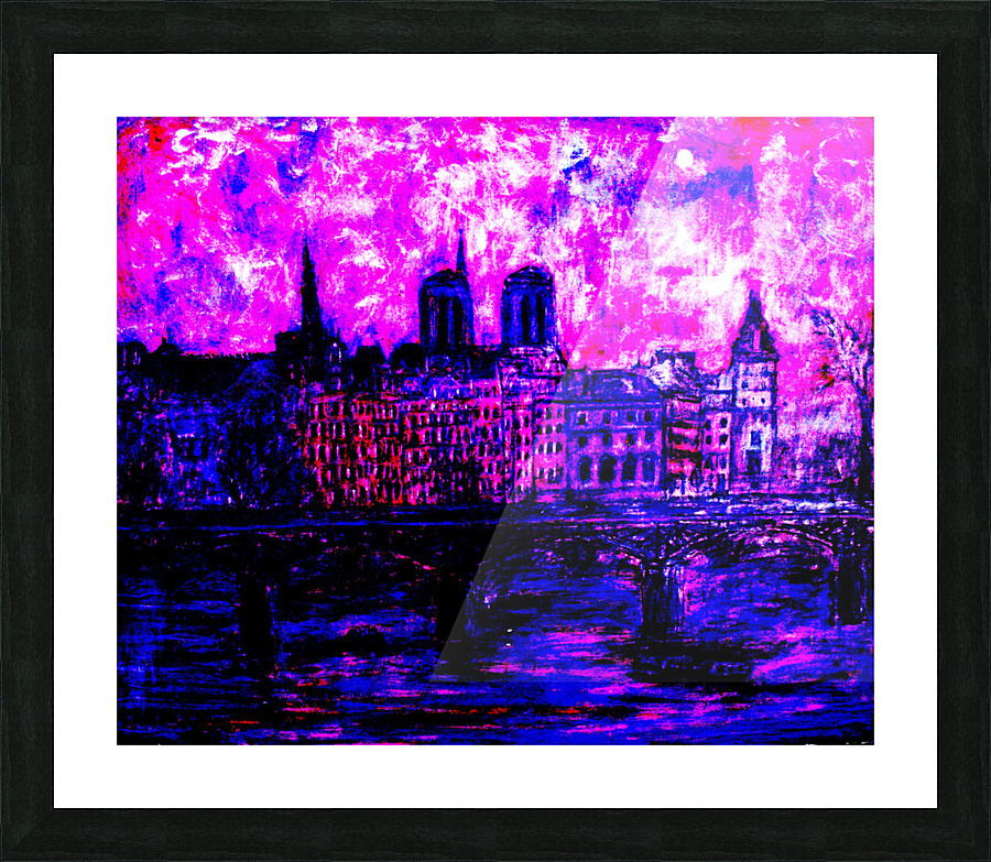 Vue de Paris Picture Frame print