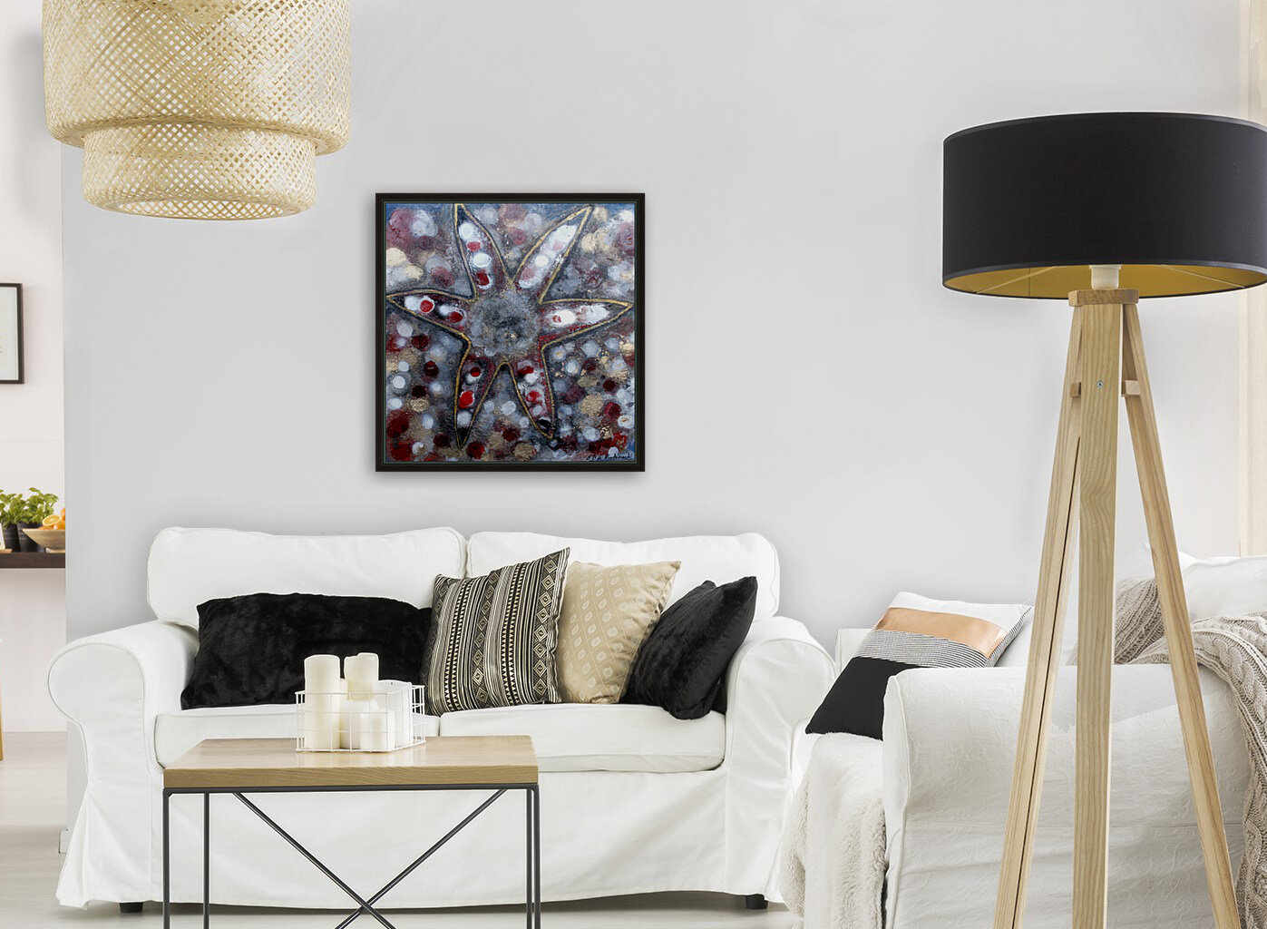 Oeuvre abstraite Reproduction