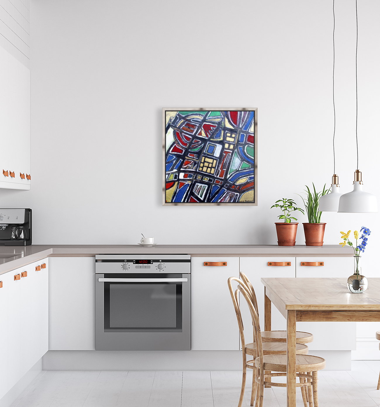 Oeuvre abstraite Reproduction