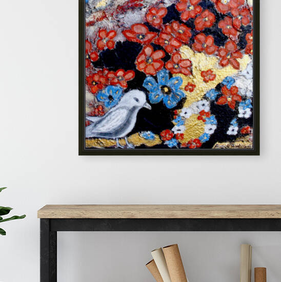 Oiseau fleurs by Anneda