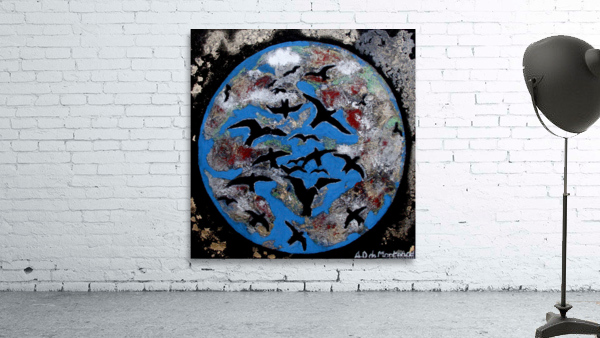 Planete oiseaux Wall Preview