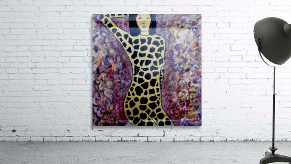 Dame girafe Wall Preview