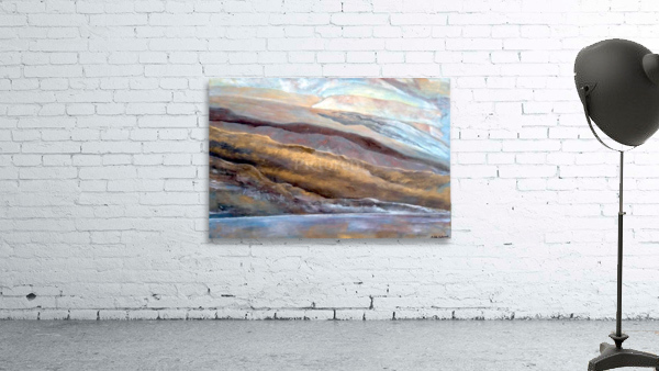Lac avec colline Wall Preview