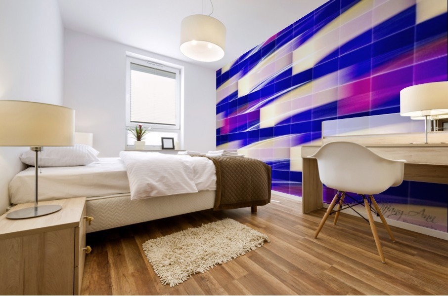 Shooting Tiles Mural print