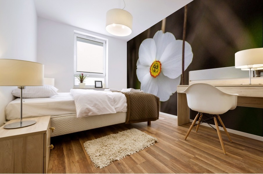 White Flower Mural print