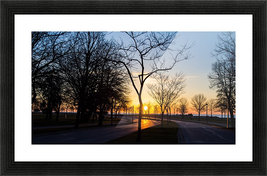 Empty Street Picture Frame print