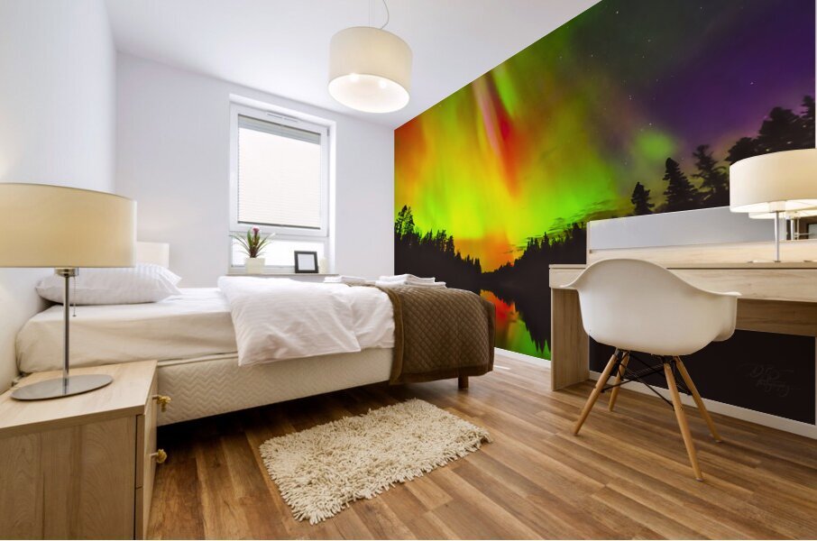 Northern Lights Mural print