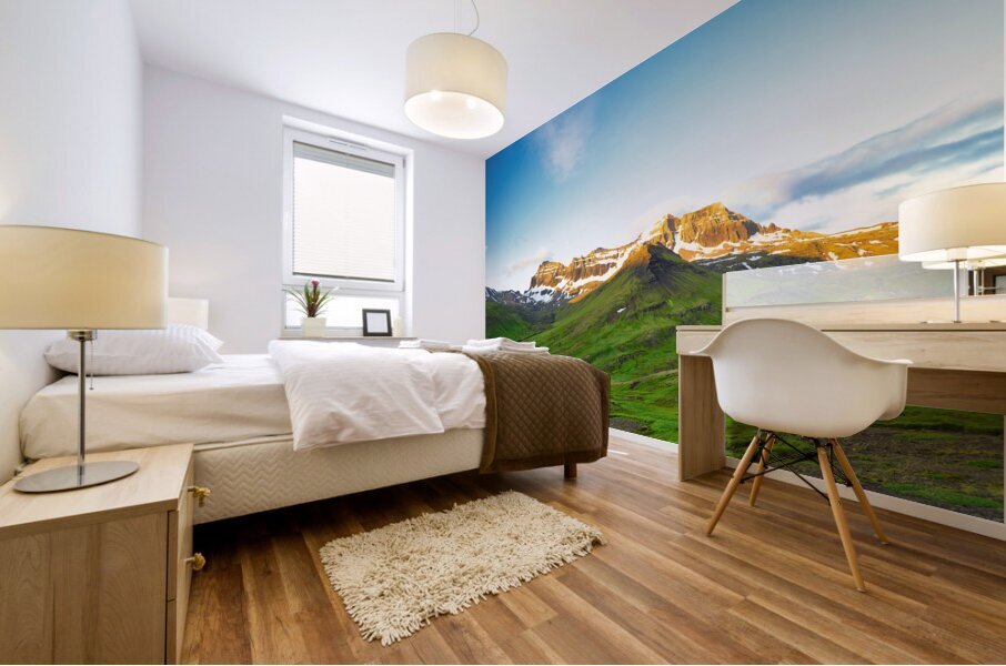 Iceland-White Peaks Mural print