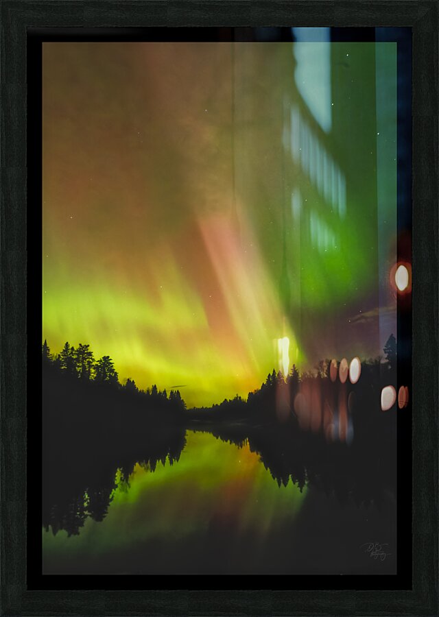 SKYS ON fIRE Picture Frame print