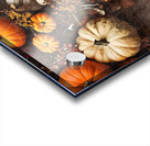 Autumn decorations on table Acrylic print