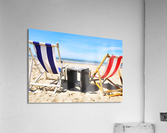 Two deck chairs Acrylic Print